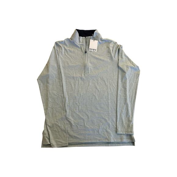 RNWK Renwick Sport Micro Stripe 1/4 Zip Size M NWT Retail $95 - Picture 1 of 9